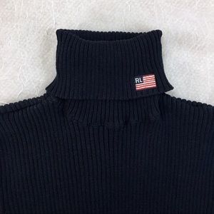 Polo by Ralph Lauren Black Turtleneck Dress